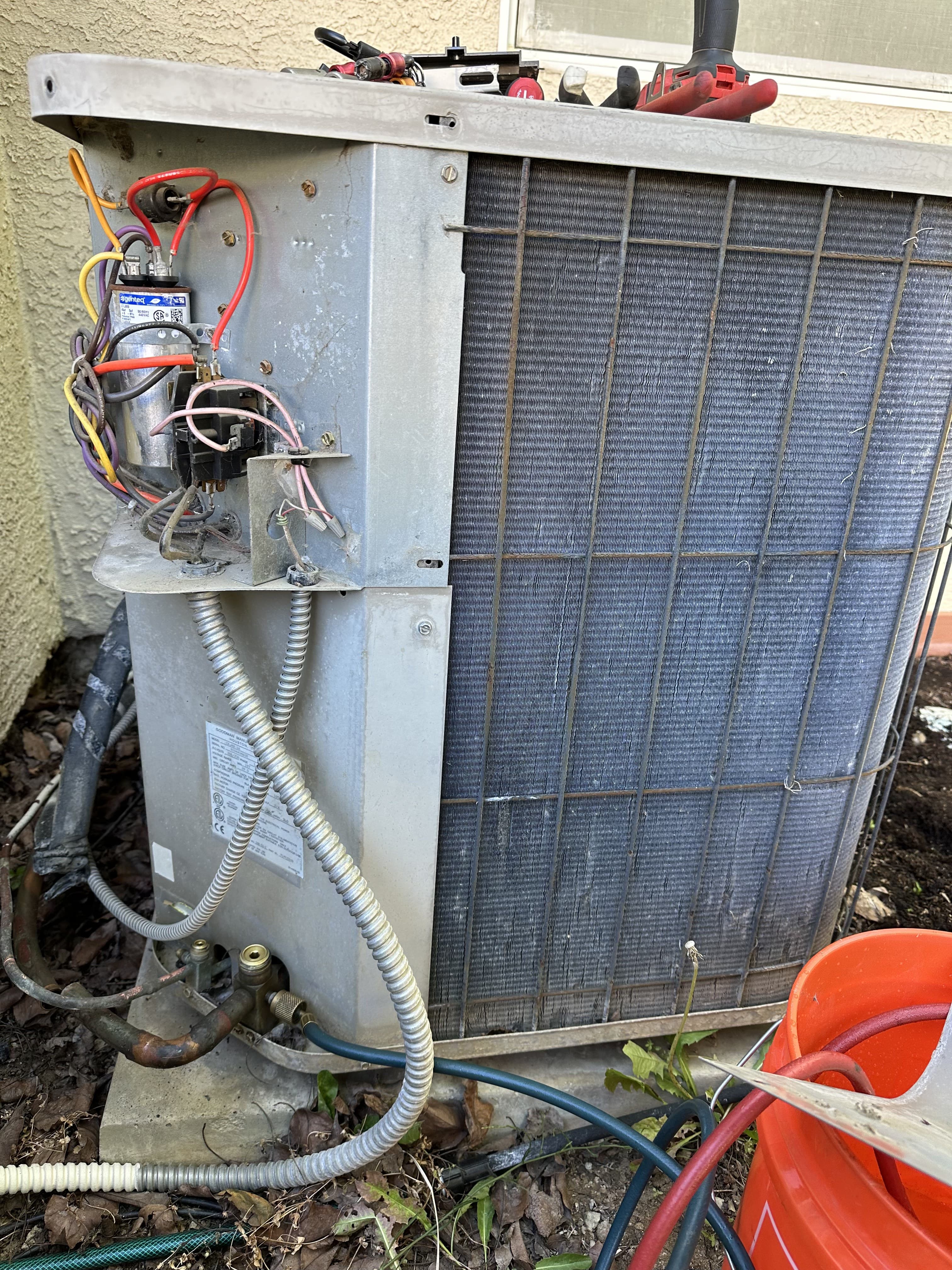 Capacitor replacement during a routine AC maintenance visit